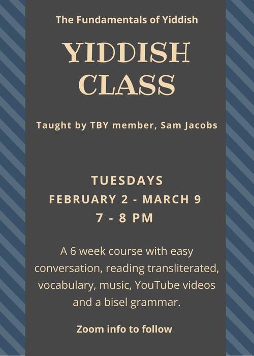 Banner Image for Yiddish with Sam Jacobs - Zoom 